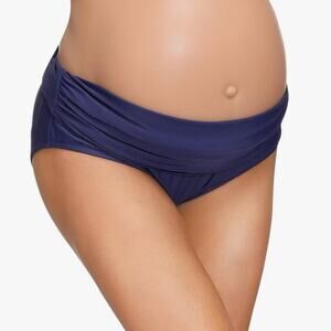 Maacie navy blue maternity swim bottoms, size XL